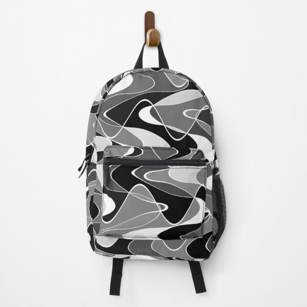 Item preview, Cosmic Wave Distribution Art - Black and White Geometric Space Design designed and sold by K Design Store.