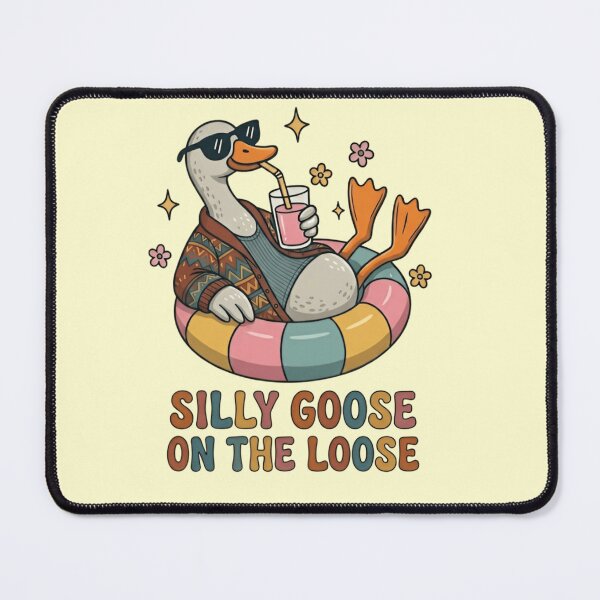 Item preview, Funny Silly Goose On The Loose Retro Summer T-Shirt designed and sold by ZyxDes.