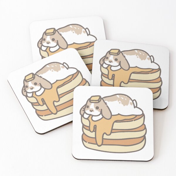 Item preview, Pancake Bunny Cute Kawaii Rabbit Dessert Illustration designed and sold by ArtsyWhim.