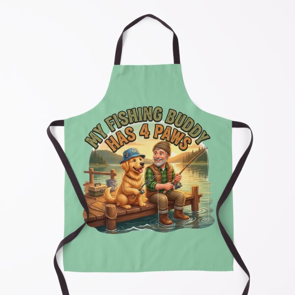 Item preview, My Fishing Buddy Has 4 Paws Dog Dad designed and sold by pradeepvisuals.