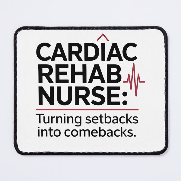 Item preview, Cardiac Rehab Nurse Turning Setbacks Into Comebacks Inspirational Nurse Gift  designed and sold by CuteDesignables.
