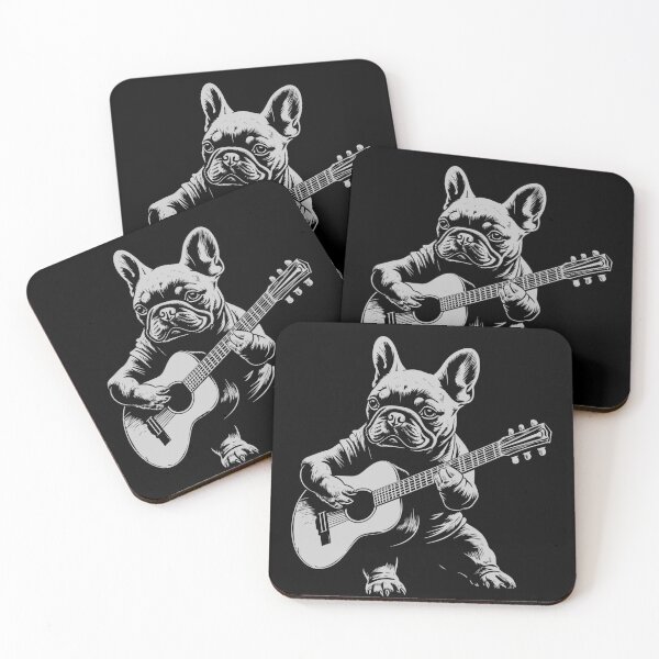 Item preview, Funny French Bulldog Guitarist Acoustic Guitar Mom Dad Kids designed and sold by rafaeltto.