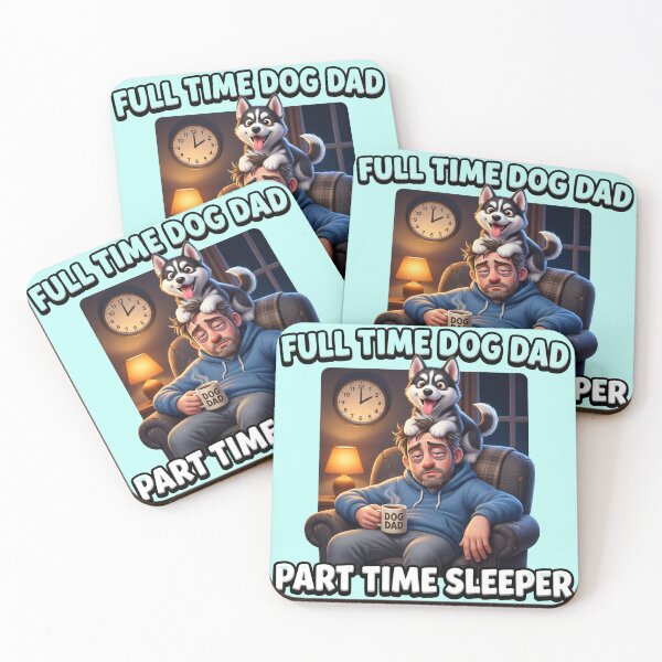 Item preview, Full Time Dog Dad Part Time Sleeper Funny designed and sold by pradeepvisuals.