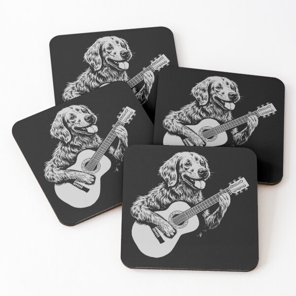 Item preview, Funny Golden Retriever Guitarist Acoustic Guitar Mom Dad Kids designed and sold by rafaeltto.