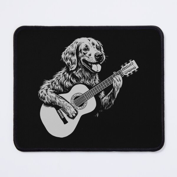 Item preview, Funny Golden Retriever Guitarist Acoustic Guitar Mom Dad Kids designed and sold by rafaeltto.