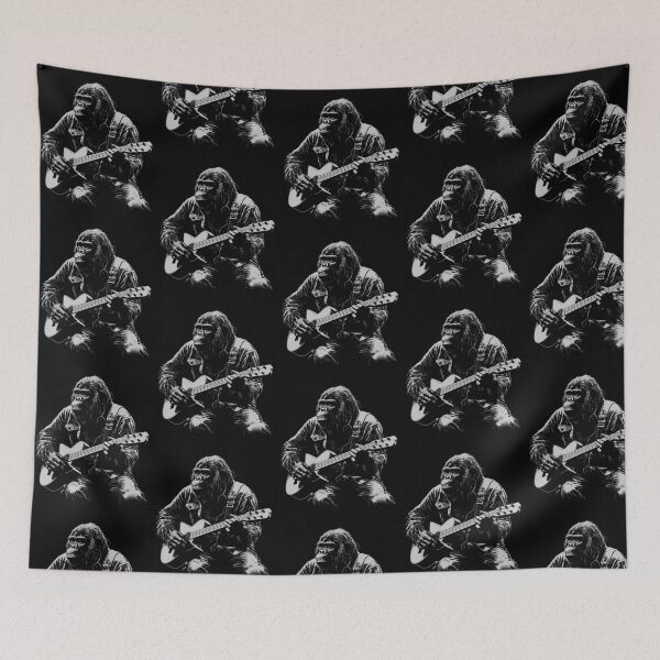Item preview, Funny Gorilla Guitarist Acoustic Guitar Mom Dad Kids designed and sold by rafaeltto.