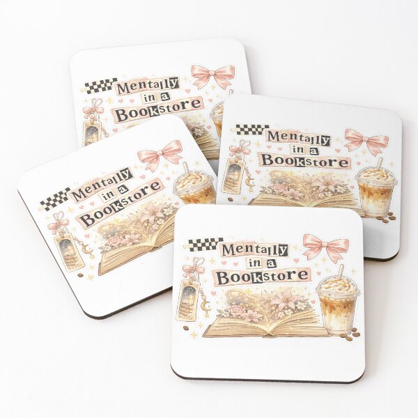 Item preview, Cozy Bookstore Vibes Magic Open Book & Iced Coffee designed and sold by BrewmarkStudio.