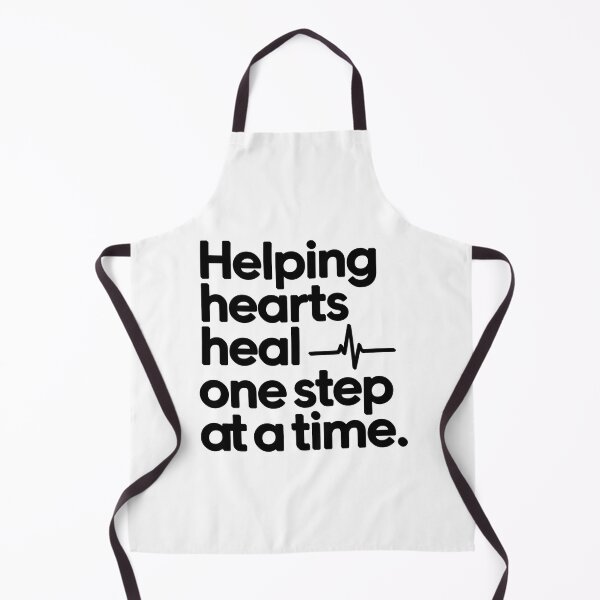 Item preview, Helping Hearts Heal One Step at a Time Cardiac Rehab Nurse Inspirational Gift designed and sold by CuteDesignables.