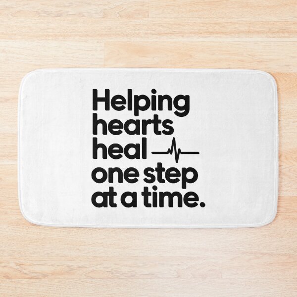 Item preview, Helping Hearts Heal One Step at a Time Cardiac Rehab Nurse Inspirational Gift designed and sold by CuteDesignables.