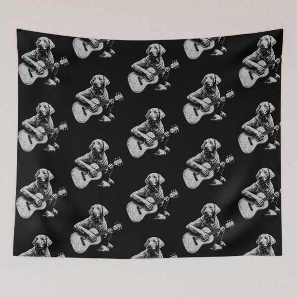Item preview, Funny White Labrador Guitarist Acoustic Guitar Mom Dad Kids designed and sold by rafaeltto.