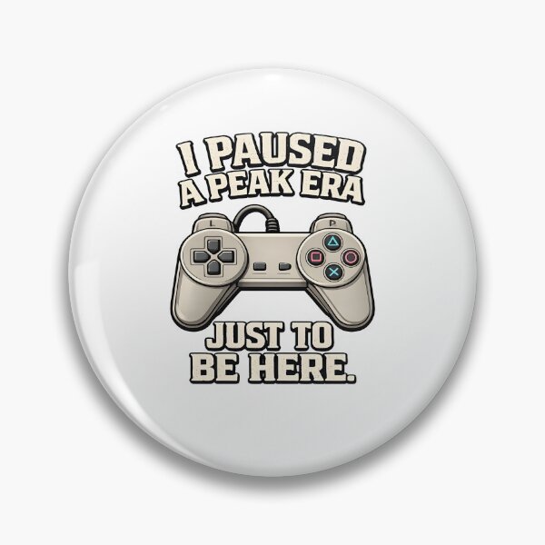 Item preview, I Paused A Peak Era Just To Be Here Retro Gaming Controller Shirt designed and sold by vecart34.