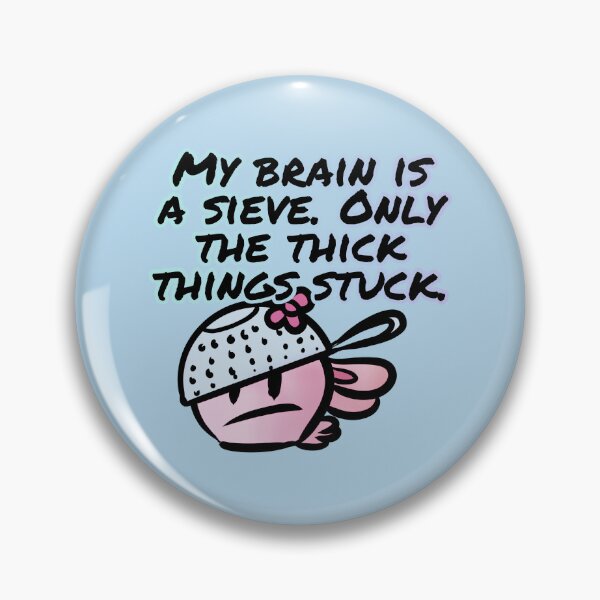Item preview, My brain is a sieve. only the thick things stuck - Claninchen bunny designed and sold by Claninchen.