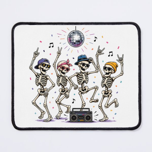 Item preview, Dancing Skeletons Disco Party Funny Gifts designed and sold by BadhbhArt.