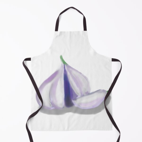 Item preview, Fresh Garlic Duo – Watercolor Kitchen Art designed and sold by Kazewalk.