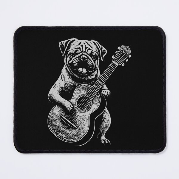 Item preview, Funny Pug Guitarist Acoustic Guitar Mom Dad Kids designed and sold by rafaeltto.