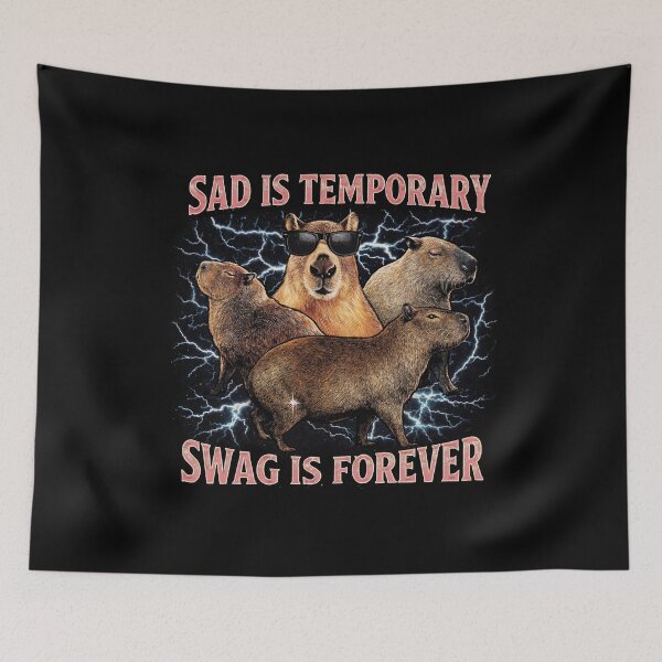 Item preview, Sad Is Temporary Swag Is Forever designed and sold by mahoganiart.