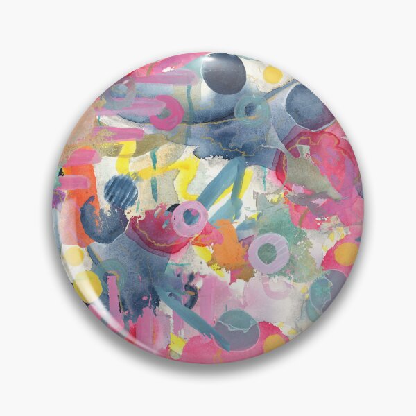 Item preview, Pink Blue Yellow Watercolor Chaos Print Abstract Repeating Pattern designed and sold by FaireWaveArt.
