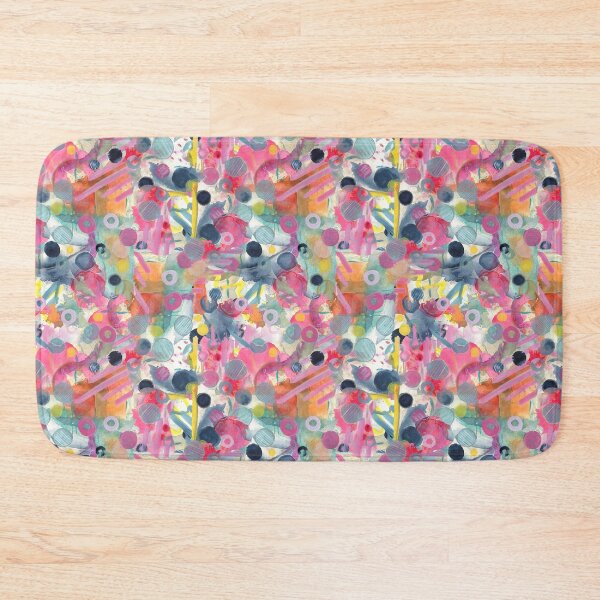 Item preview, Pink Blue Yellow Watercolor Chaos Print Abstract Repeating Pattern designed and sold by FaireWaveArt.