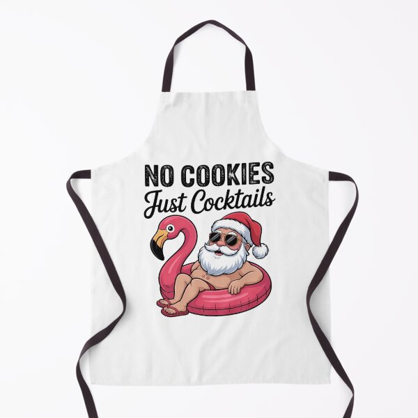 Item preview, Christmas in July No Cookies Just Cocktails Summer Flamingo designed and sold by TrinaEspinoza.