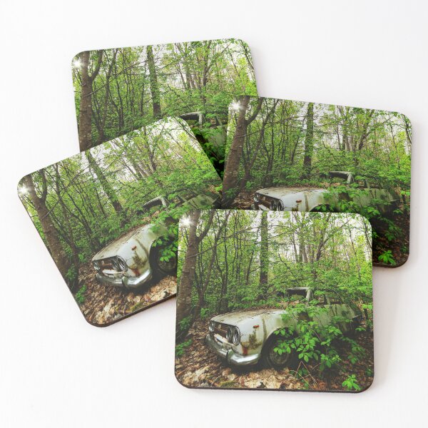 Item preview, 15.5.2026: Abandoned Car In The Forest designed and sold by Petri Volanen.