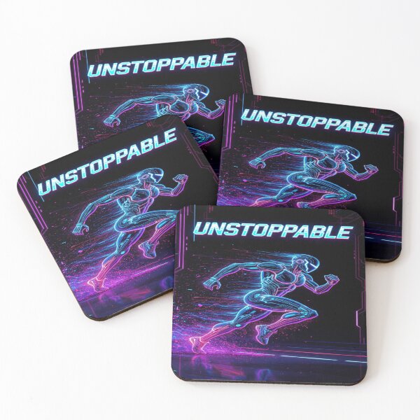 Item preview, Unstoppable Cyber Runner | Neon Circuit Athlete | Futuristic Sports Motivation designed and sold by AiNaturalsOnly.