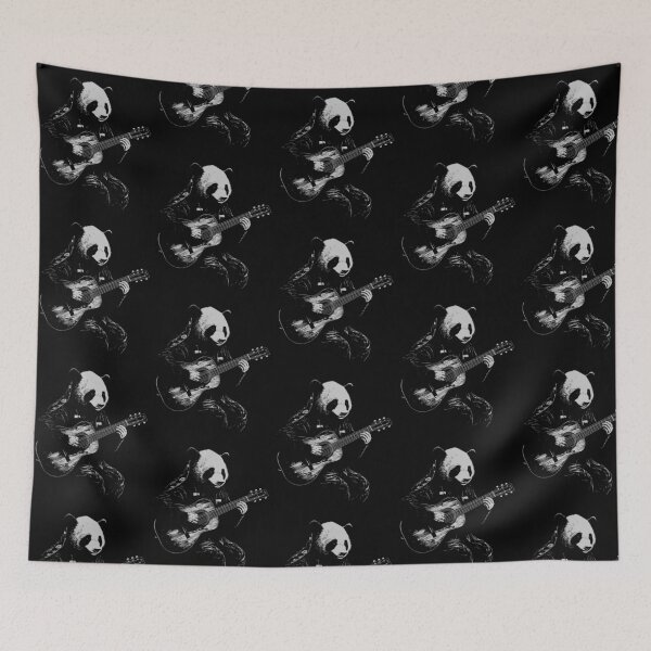 Item preview, Funny Panda Guitarist Acoustic Guitar Mom Dad Kids designed and sold by rafaeltto.