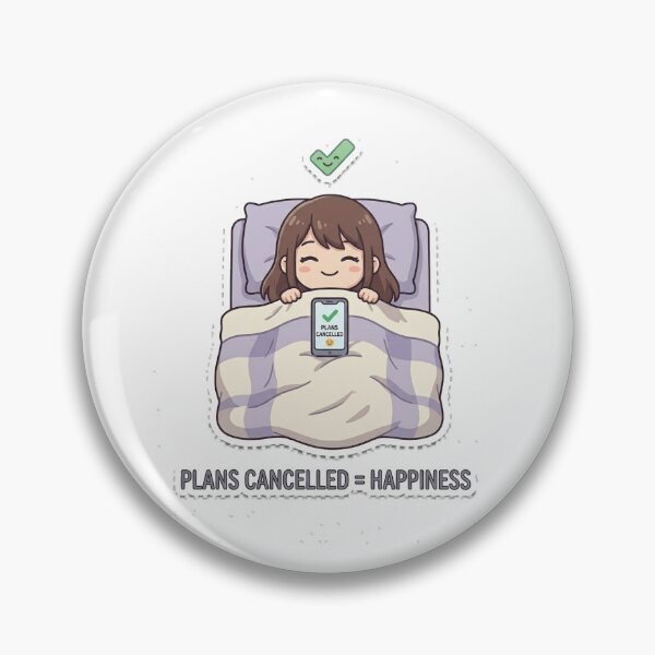 Item preview, Plans Cancelled Equals Happiness - Introvert Cozy Bed Funny designed and sold by IntrovertEngineer11.