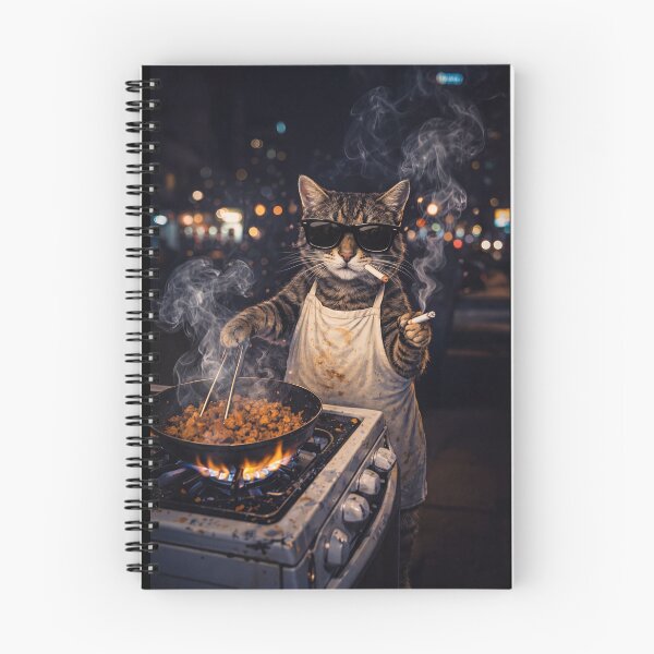 Item preview, Cat Cooking designed and sold by mahoganiart.