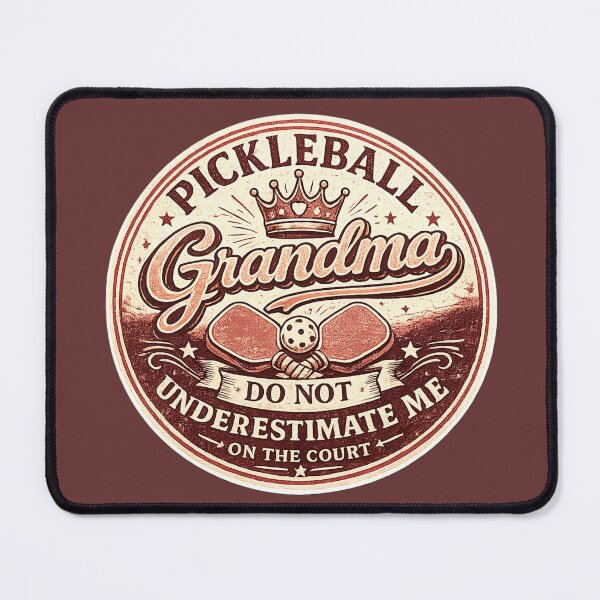 Item preview, Pickleball Grandma Do Not Underestimate Me – Funny Vintage Badge | Pickleball Grandma Gift designed and sold by irfanshikh.