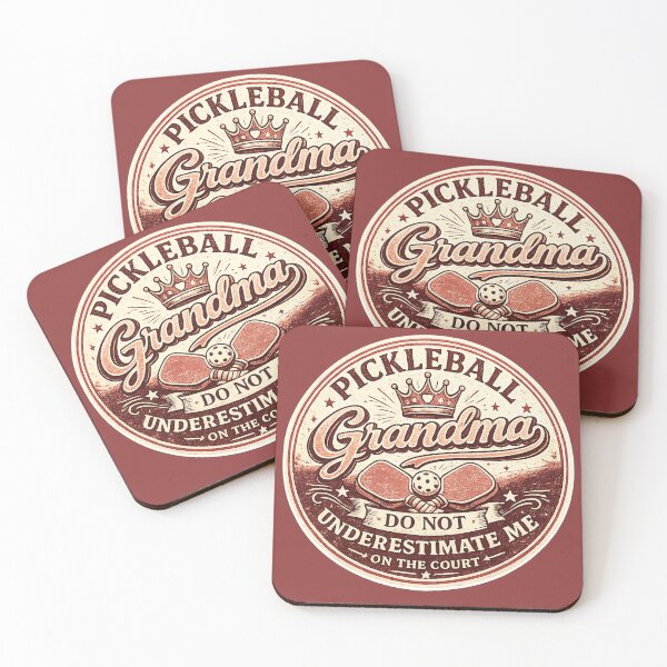 Item preview, Pickleball Grandma Do Not Underestimate Me – Funny Vintage Badge | Pickleball Grandma Gift designed and sold by irfanshikh.