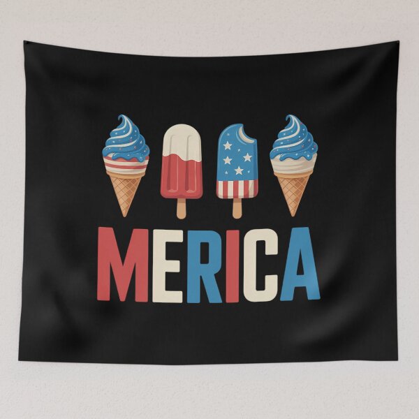 Item preview, Merica Ice Cream Popsicle Independence Day 4th of July designed and sold by TyraYoung.