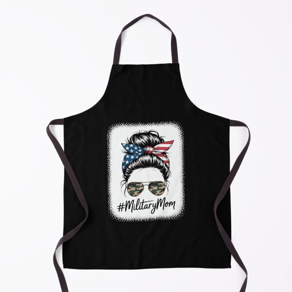 Item preview, Military Mom Messy Bun American Armed Forces Day designed and sold by TyraYoung.