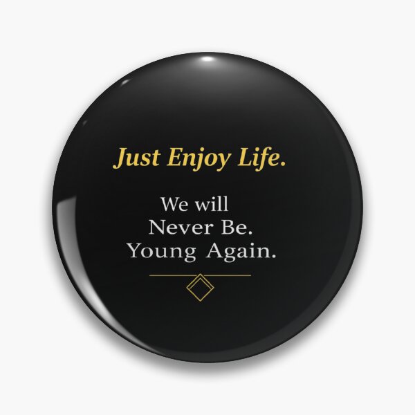 Item preview, Just Enjoy Life Minimalist Typography designed and sold by CrazyRedBubble1.