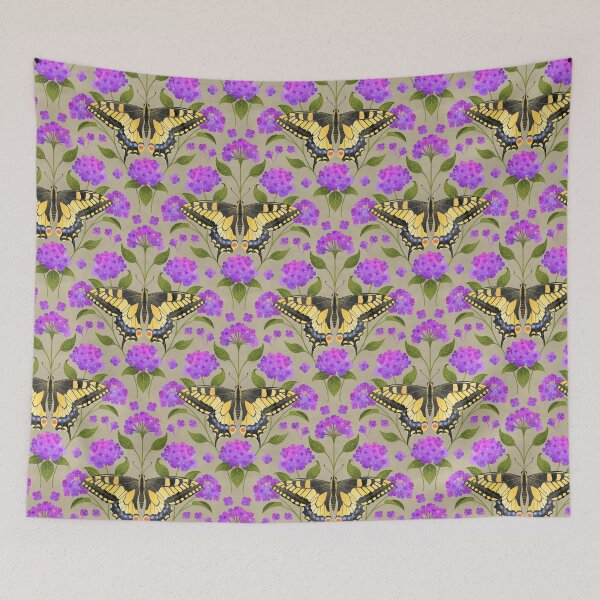 Item preview, Swallowtail Butterfly and Lantana designed and sold by Caitie-M.