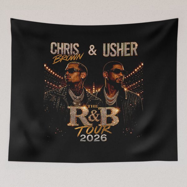 Item preview,  Chris Brown And Usher The Rb Tour Raymond And Brown 2026 North America designed and sold by DinoDinelli.