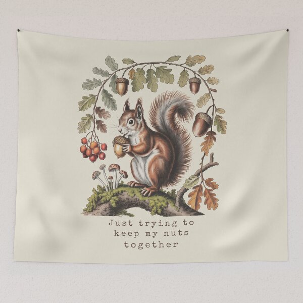 Item preview, Tytuł: Just Trying To Keep My Nuts Together Funny Squirrel Pun designed and sold by AlexandraSand.