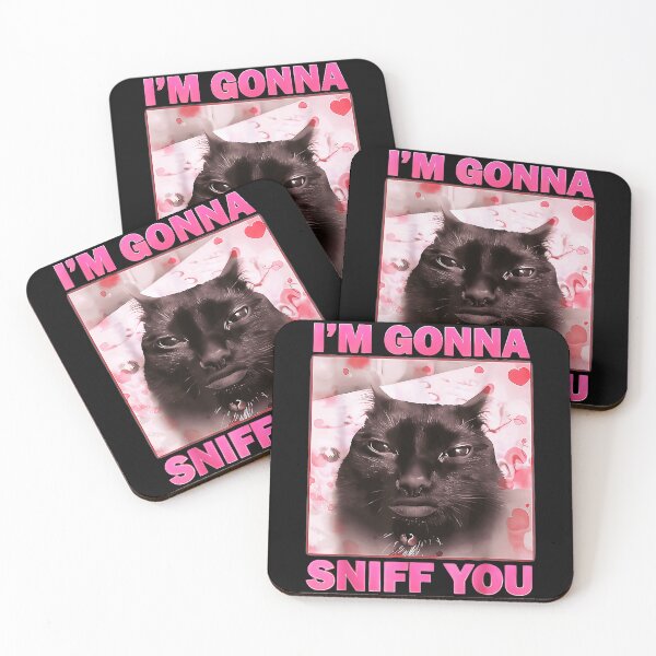 Item preview, I'm Gonna Sniff You Funny Cat Meme Feline Humor designed and sold by SanTiOmal.