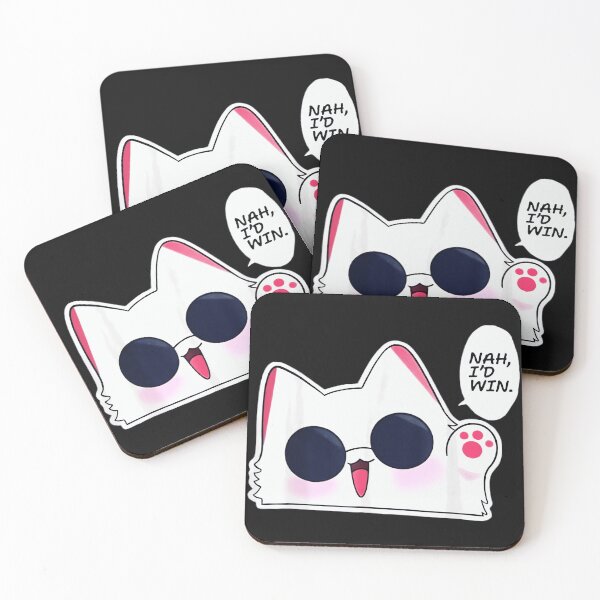 Item preview, Nah, I'd Win. Cat Meme Funny Confidence JJK Gojo Satoru designed and sold by SanTiOmal.