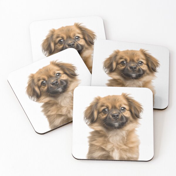 Item preview, Adorable Tibetan Spaniel puppy for Cute Tibbie puppy lovers designed and sold by LazyOwlStore.