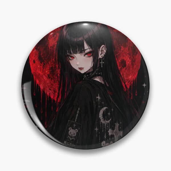 Item preview, Crimson Moon Gothic Anime Vampire designed and sold by HeyChickasClubX.