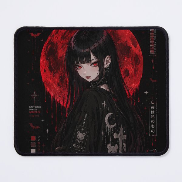 Item preview, Crimson Moon Gothic Anime Vampire designed and sold by HeyChickasClubX.