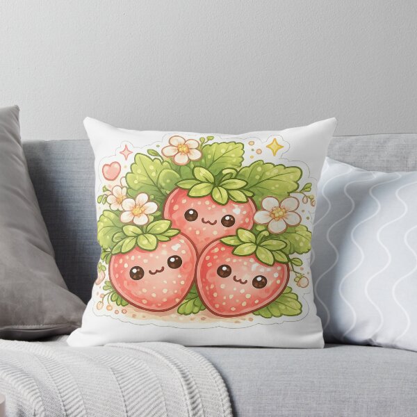 Item preview, Strawberry Garden – Cute Kawaii Fruit Sticker designed and sold by SaphireArt.