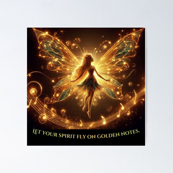 Item preview, Luminarae Fairy: Radiant Glowing Firefly Fairy Fantasy Graphic designed and sold by Chronicles_Of_Fauna.