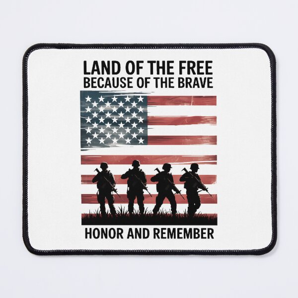 Item preview, Memorial Day Land of the brave Patriotic American Army Heart Memorial Day designed and sold by TyraYoung.
