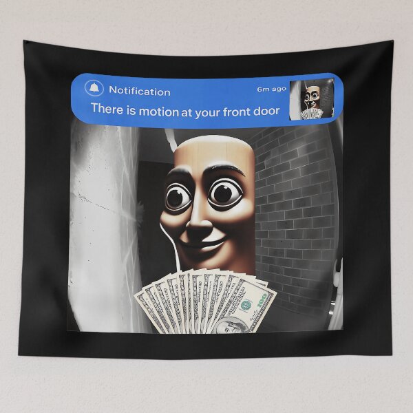 Item preview, Notification There Is Motion At Your Front Door Quandale Dingle Internet Meme designed and sold by SanTiOmal.