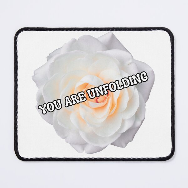 Item preview, You Are Unfolding Lavender Rose Quote | Soft Healing Floral Aesthetic Design designed and sold by Pandey14.