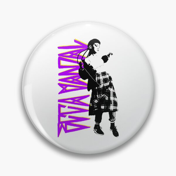 Item preview, Purple Typography of Woman Punk Rock Singer designed and sold by FourtyNinen.