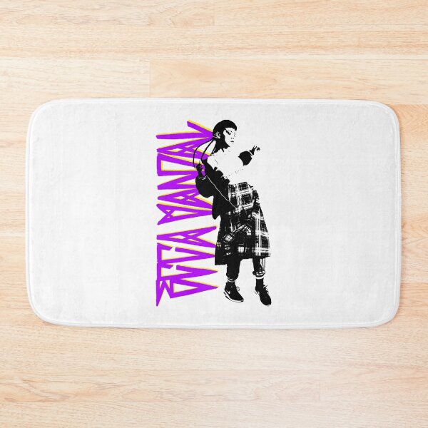 Item preview, Purple Typography of Woman Punk Rock Singer designed and sold by FourtyNinen.