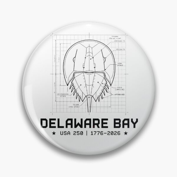 Item preview, Delaware Bay Horseshoe Crab Blueprint designed and sold by rygenr8.