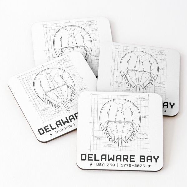 Item preview, Delaware Bay Horseshoe Crab Blueprint designed and sold by rygenr8.